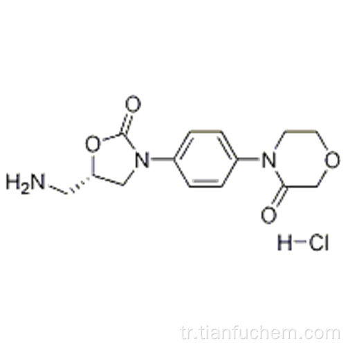 3-Morfolinon, 4- [4 - [(5S) -5- (aminometil) -2-okso-3-oksazolidinil] fenil] -, hidroklorür (1: 1) CAS 898543-06-1